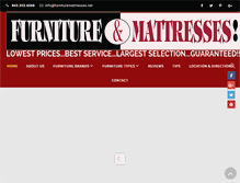 Tablet Screenshot of furnituremattresses.net